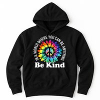 In A World Where You Can Be Anything Be Kind Sign Language Hoodie