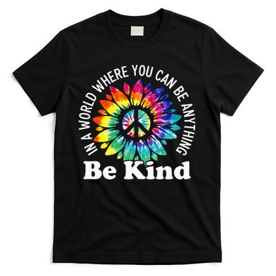 In A World Where You Can Be Anything Be Kind Sign Language T-Shirt