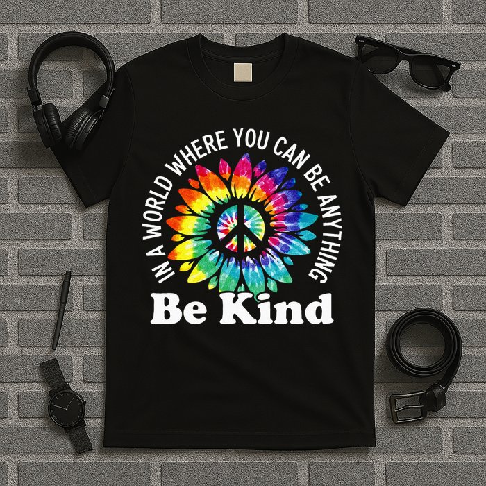 In A World Where You Can Be Anything Be Kind Sign Language T-Shirt