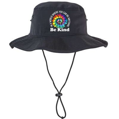 In A World Where You Can Be Anything Be Kind Sign Language Bucket Hat