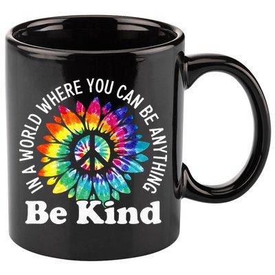 In A World Where You Can Be Anything Be Kind Sign Language 11oz C Handle Ceramic Mug