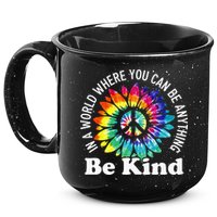 In A World Where You Can Be Anything Be Kind Sign Language 15oz Campfire Ceramic Mug