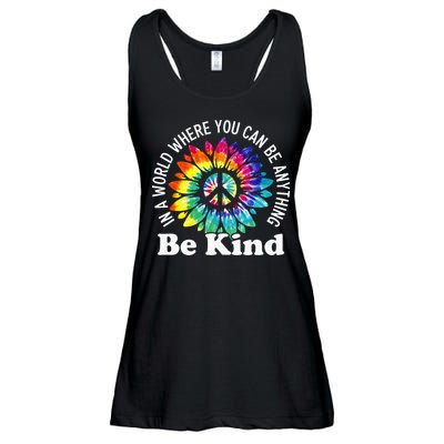 In A World Where You Can Be Anything Be Kind Sign Language Ladies Essential Flowy Tank