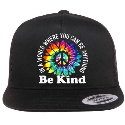 In A World Where You Can Be Anything Be Kind Sign Language Flatbill Hat