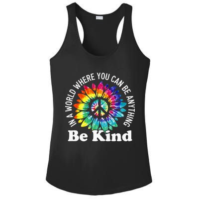 In A World Where You Can Be Anything Be Kind Sign Language Ladies PosiCharge Competitor Racerback Tank