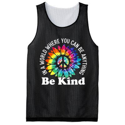 In A World Where You Can Be Anything Be Kind Sign Language Mesh Reversible Basketball Jersey Tank