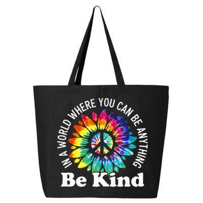 In A World Where You Can Be Anything Be Kind Sign Language 25L Jumbo Tote
