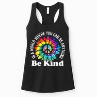 In A World Where You Can Be Anything Be Kind Sign Language Womens Tank Top