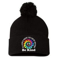 In A World Where You Can Be Anything Be Kind Sign Language Pom Pom 12in Knit Beanie
