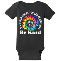 In A World Where You Can Be Anything Be Kind Sign Language Baby Bodysuit