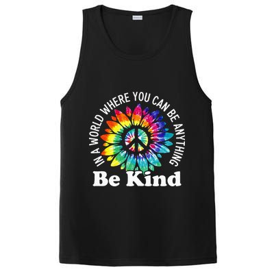 In A World Where You Can Be Anything Be Kind Sign Language PosiCharge Competitor Tank