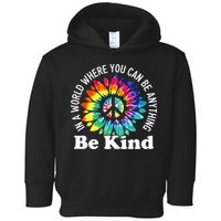In A World Where You Can Be Anything Be Kind Sign Language Toddler Hoodie