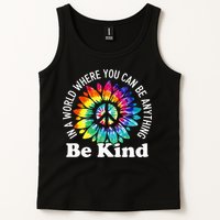 In A World Where You Can Be Anything Be Kind Sign Language Tank Top