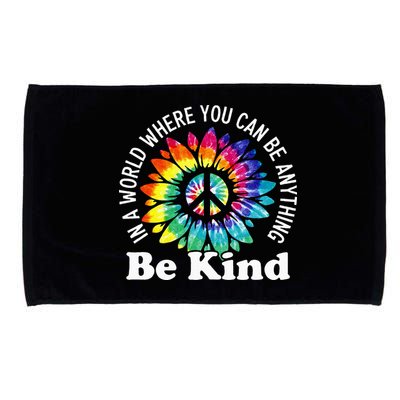 In A World Where You Can Be Anything Be Kind Sign Language Microfiber Hand Towel