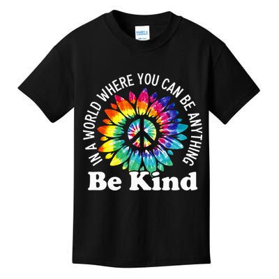 In A World Where You Can Be Anything Be Kind Sign Language Kids T-Shirt
