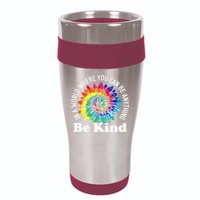 In A World Where You Can Be Anything Be Kind Sign Language 16oz Travel Tumbler