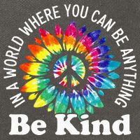 In A World Where You Can Be Anything Be Kind Sign Language Cotton Canvas Backpack