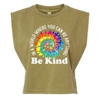 In A World Where You Can Be Anything Be Kind Sign Language Garment-Dyed Women's Muscle Tee