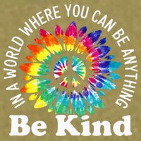 In A World Where You Can Be Anything Be Kind Sign Language Garment-Dyed Women's Muscle Tee
