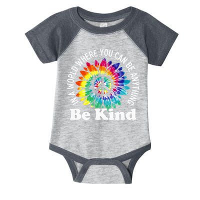 In A World Where You Can Be Anything Be Kind Sign Language Infant Baby Jersey Bodysuit