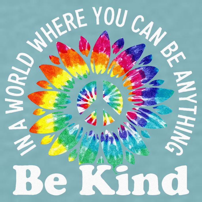 In A World Where You Can Be Anything Be Kind Sign Language Sueded Cloud Jersey T-Shirt