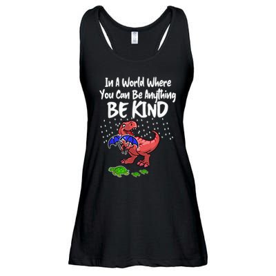 In A World Where You Can Be Anything Be Kind Kindness Ladies Essential Flowy Tank