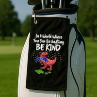 In A World Where You Can Be Anything Be Kind Kindness Golf Towel