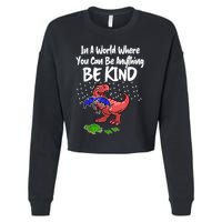 In A World Where You Can Be Anything Be Kind Kindness Cropped Pullover Crew
