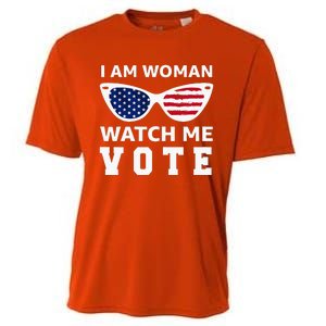 I Am Woman Watch Me Vote Cooling Performance Crew T-Shirt