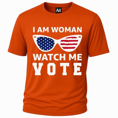 I Am Woman Watch Me Vote Cooling Performance Crew T-Shirt