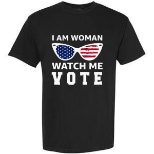 I Am Woman Watch Me Vote Garment-Dyed Heavyweight T-Shirt