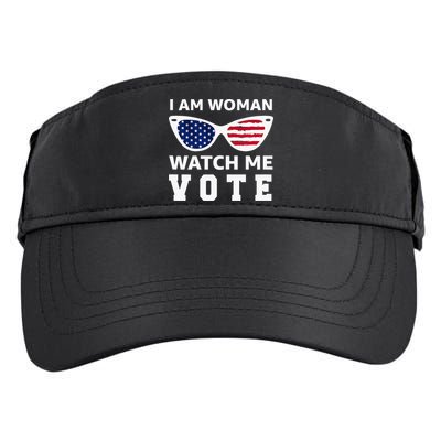 I Am Woman Watch Me Vote Adult Drive Performance Visor
