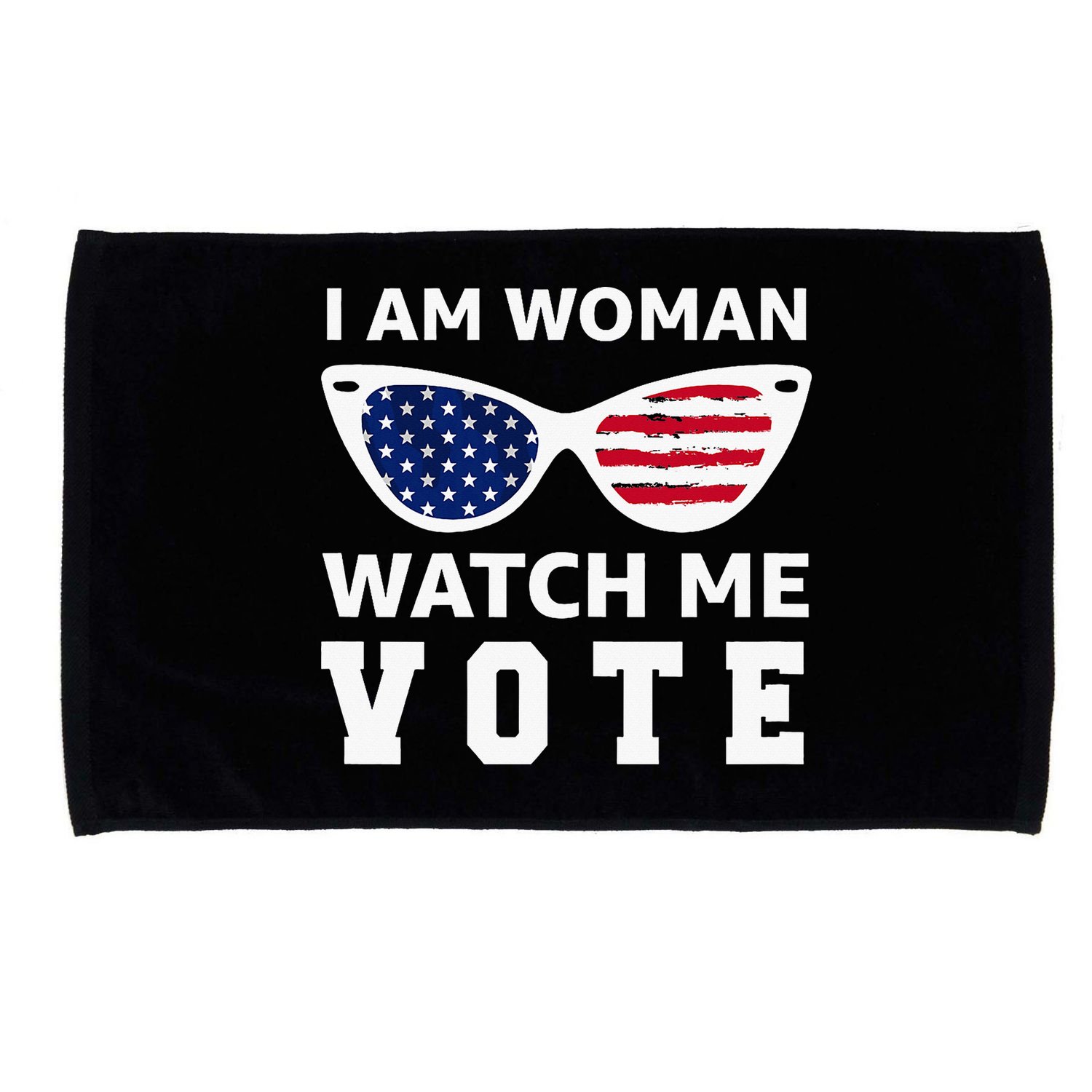 I Am Woman Watch Me Vote Microfiber Hand Towel