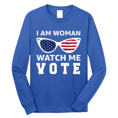 I Am Woman Watch Me Vote Long Sleeve Shirt