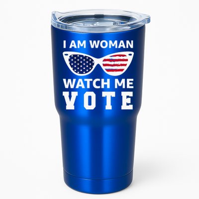 I Am Woman Watch Me Vote Tumbler