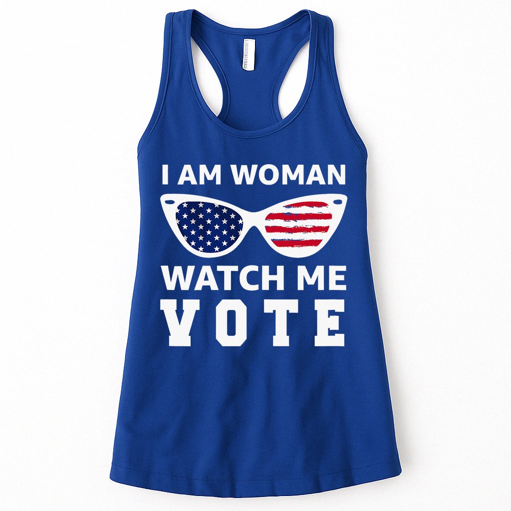 I Am Woman Watch Me Vote Womens Tank Top