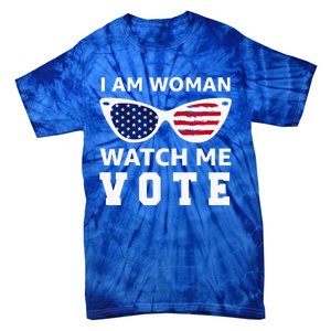 I Am Woman Watch Me Vote Tie-Dye T-Shirt