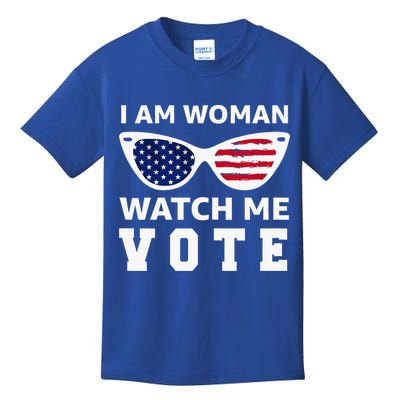 I Am Woman Watch Me Vote Kids T-Shirt