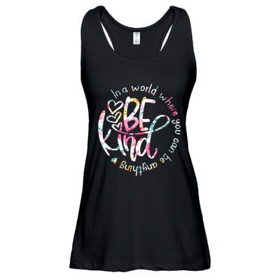 In A World Where You Can Be Anything Be Kind Kindness Ladies Essential Flowy Tank