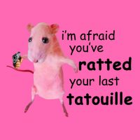 Im Afraid Youve Ratted Your Last Tatouille Funny Pink Rat Stripe Pom Pom Beanie