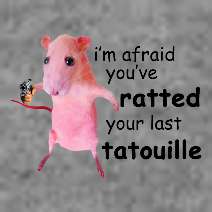 Im Afraid Youve Ratted Your Last Tatouille Funny Pink Rat Hooded Wearable Blanket