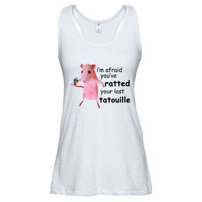 Im Afraid Youve Ratted Your Last Tatouille Funny Pink Rat Ladies Essential Flowy Tank