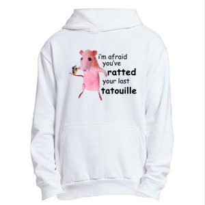 Im Afraid Youve Ratted Your Last Tatouille Funny Pink Rat Urban Pullover Hoodie