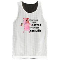 Im Afraid Youve Ratted Your Last Tatouille Funny Pink Rat Mesh Reversible Basketball Jersey Tank