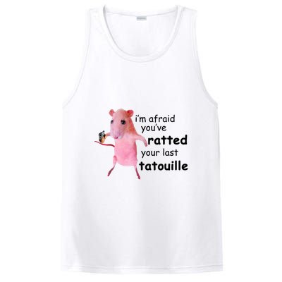 Im Afraid Youve Ratted Your Last Tatouille Funny Pink Rat PosiCharge Competitor Tank