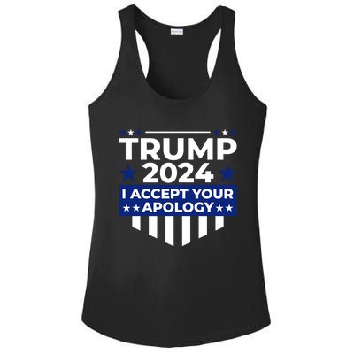 I Accept Your Apology 2024 Ladies PosiCharge Competitor Racerback Tank