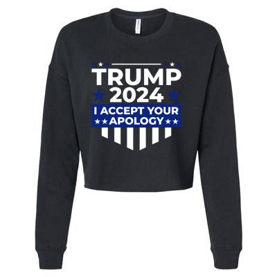 I Accept Your Apology 2024 Cropped Pullover Crew