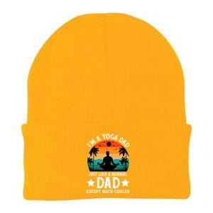 IM A Yoga Dad Just Like A Normal Dad Except Much Cooler Great Gift Knit Cap Winter Beanie