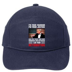 I Am Your Retribution Pro Donald Trump Usa 7-Panel Snapback Hat