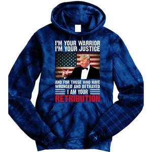 I Am Your Retribution Pro Donald Trump Usa Tie Dye Hoodie